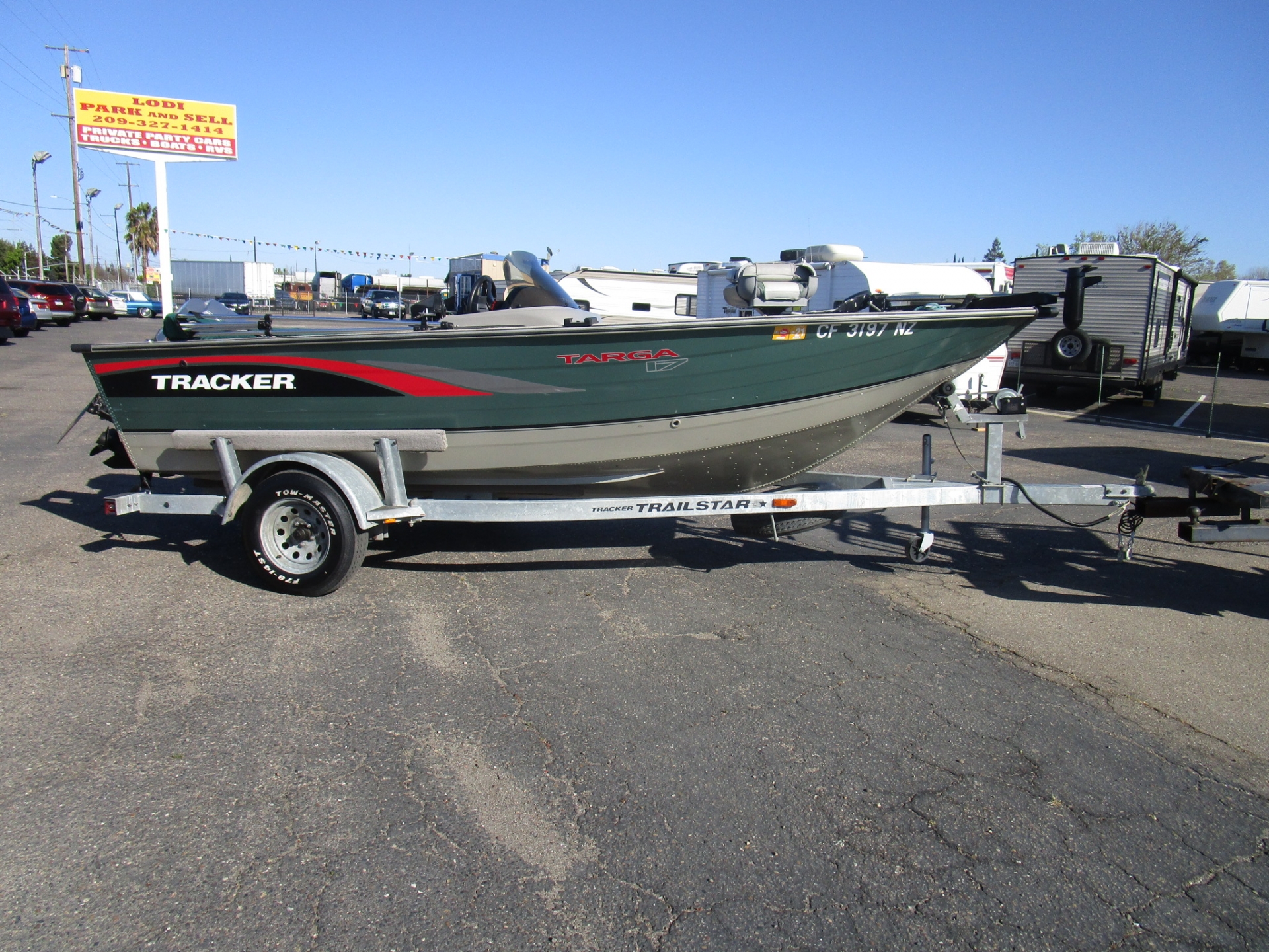 Boat for sale: 1997 Tracker Aluminum Fishing Boat Targa 17' in Lodi  Stockton CA - Lodi Park and Sell